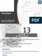 Lecture # 9 (Vector Valued Functions)