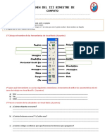 Examen Del Iii Bimestre de Computo