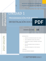 Programación Por Metas. Investigación Documental