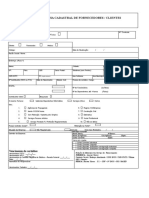 Ficha Cadastral de Fornecedores