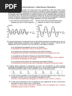 Segunda Lista de Exercícios - Ondas Sonoras e Ressonância