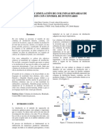 Modelado y Simulación de Columnas Binarias de Destilación Con Control de Inventario