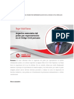 Articulo - Aspectos Del Poder Por Representación en El Código Civil Peruano