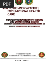 Strengthening Capacities For Universal Health Care