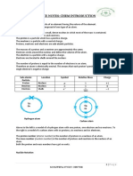 Combined Science Notes: Chem Introduction: Sub-Atomic Particle Location Symbol Relative Mass Charge