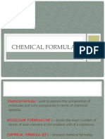 Chemical Formulas