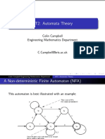 AT2: Automata Theory: Colin Campbell Engineering Mathematics Department