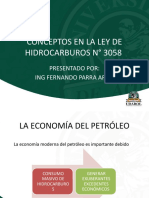 Conceptos en La Ley de Hidrocarburos N°