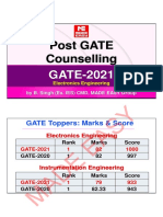 1 Post GATE - 2021 Counselling - EC - Students