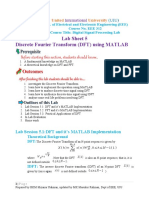 Lab Sheet 5 Discrete Fourier Transform (DFT) Using MATLAB