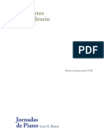 Conciertos Del Auditorio y Jornadas de Piano - Avance Temporada 19-20