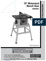 10" Motorized Bench Saw: To Learn More About DELTA MACHINERY