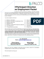 NM Self/Participant Direction Employee Employment Packet