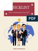 Checklist How To Determine Your EVP