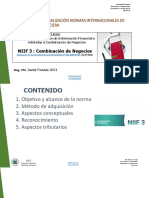 CLASE NIIF 3 COMBINACION DE NEGOCIOS 25.09.2021 Profesor VF