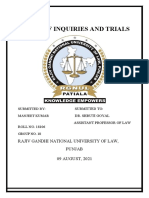 Place of Inquiries and Trials: Rajiv Gandhi National University of Law