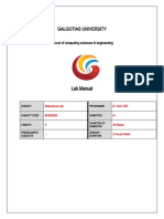 BTCS9202 Data Sciences Lab Manual