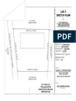 Lab 3 Sketch Plan: Road Right of Way (3.00 M. Wide)