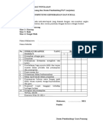 Contoh Format Penilaian PLP Lanjutan