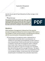 Organisation Management CASE 3