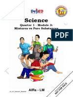 Science: Quarter 1 - Module 3: Mixtures Vs Pure Substances