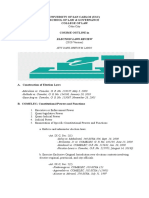 Election Laws - Outline 2020