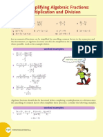 Simplifying Algebraic Fractions: Multiplication and Division