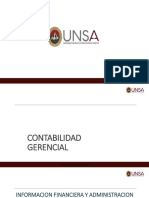 Contabilidad Gerencial Informac. Financ. y Admo. Fundamento Diseño de Estrategia UNSA