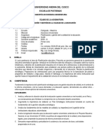 Silabo Planificación y Gestión de La Calidad de La Educación