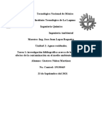 Ingeniería Ambiental Investigación Investigación Bibliográfica Acerca de Los Orígenes y Efectos de La Contaminación en El Medio Ambiente para El Agua