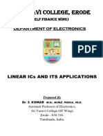 M.SC Applied Electronics - Linear ICs and Its Applications - Course Syllabus & Material - All Units (Bharathiar University)