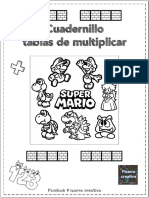 Tablas de Multiplicar Mario