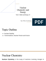 Nuclear Chemistry and Energy