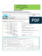 Printed Activity Sheets QI Grade 10 - Mathematics Weeks 6