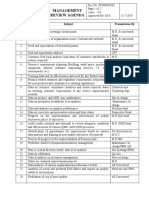 Agenda For Management Review