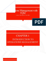 Introduction To OP MGNT. MGT303