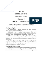 Law of Obligation and Contract de Leon