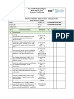 Inspection Checklist For Installation of Duct Hangers and Supports For HVAC Ductwork System