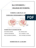 Cyctocyle - Care Plan