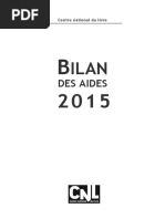 Centre National Du Livre - Bilan - Des.aides.2015