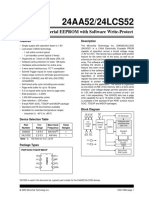 24AA52/24LCS52: 2K 2.2V I C Serial EEPROM With Software Write-Protect