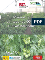 Manual Aplicador CO2 Cultivos Horticolas