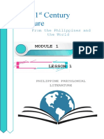 21 Century Literature: From The Philippines and The World