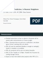 Lecture #2: Prediction, K-Nearest Neighbors: CS 109A, STAT 121A, AC 209A: Data Science