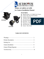 Model: ACA400 & ACA500 Reverse Camera Installation Manual: Features