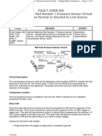 Fault Code 452 Injector Metering Rail Number 1 Pressure Sensor Circuit - Voltage Below Normal or Shorted To Low Source