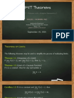 LIMIT Theorems: (MAT060 - Calculus With Analytic Geometry I)