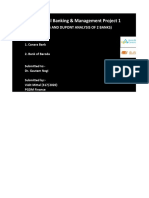 Commercial Banking & Management Project 1: (Camels and Dupont Analysis of 2 Banks)