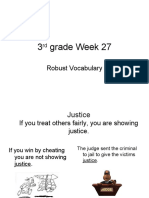 3rd Grade Week 27 Robust Vocabualry