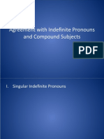 Agreement With Indefinite Pronouns and Compound Subjects